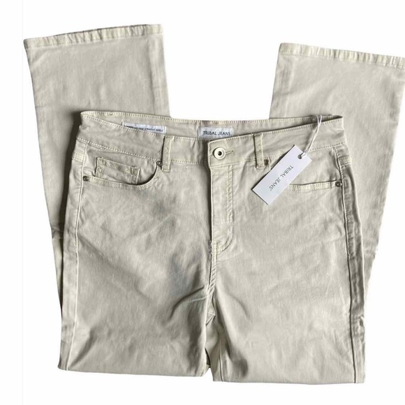 Tribal Jeans Denim - NWT tribal jeans Audrey mid-rise straight ankle 12